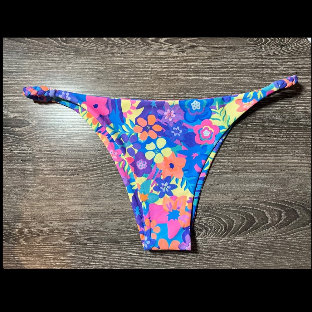 Kulani Kinis Cheeky Braided Bottom- Rainbow Jungle